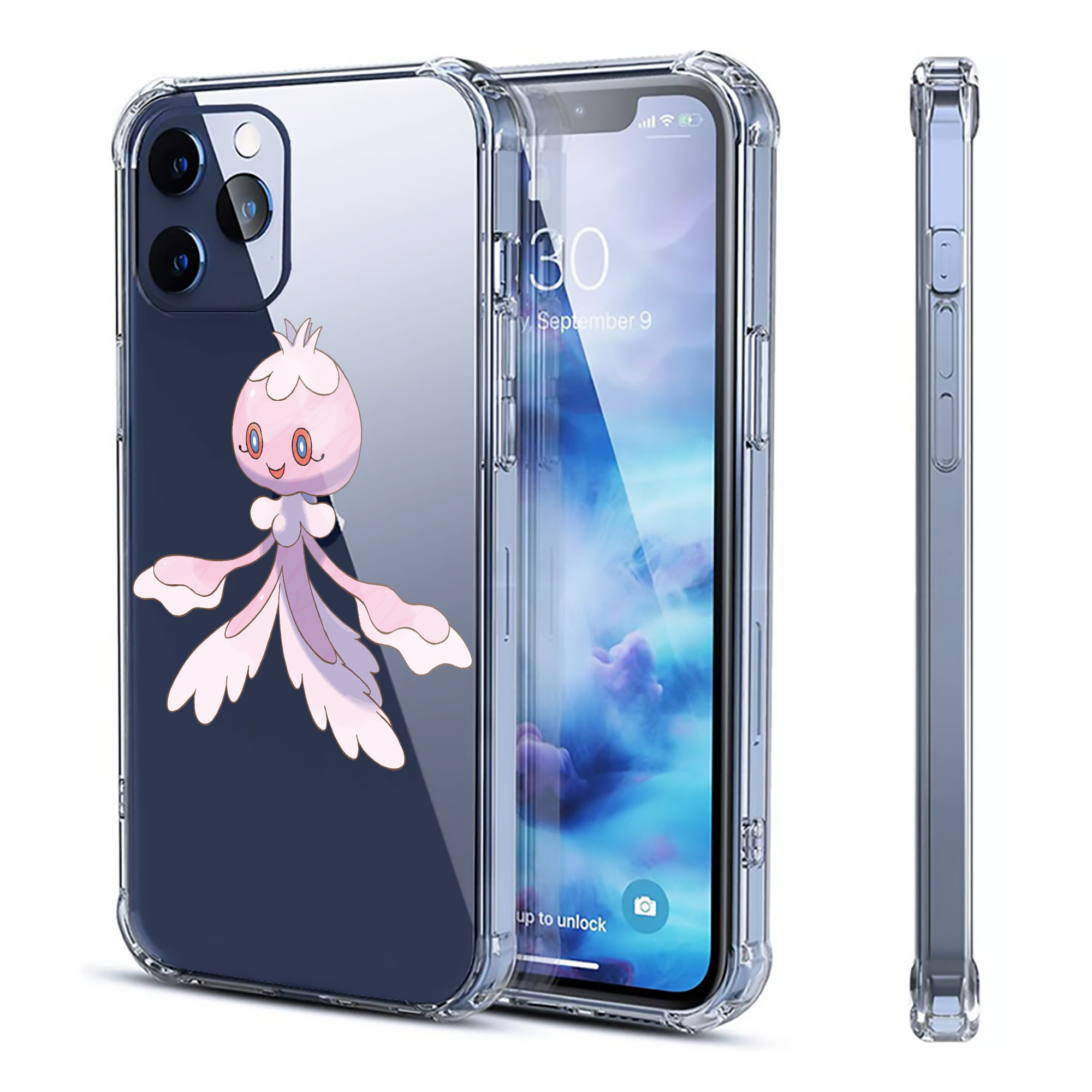（画像用） ポケットモンスター Pokémon 【iPhone 12シリーズ対応】透明スマホケース（クリアソフトケース）